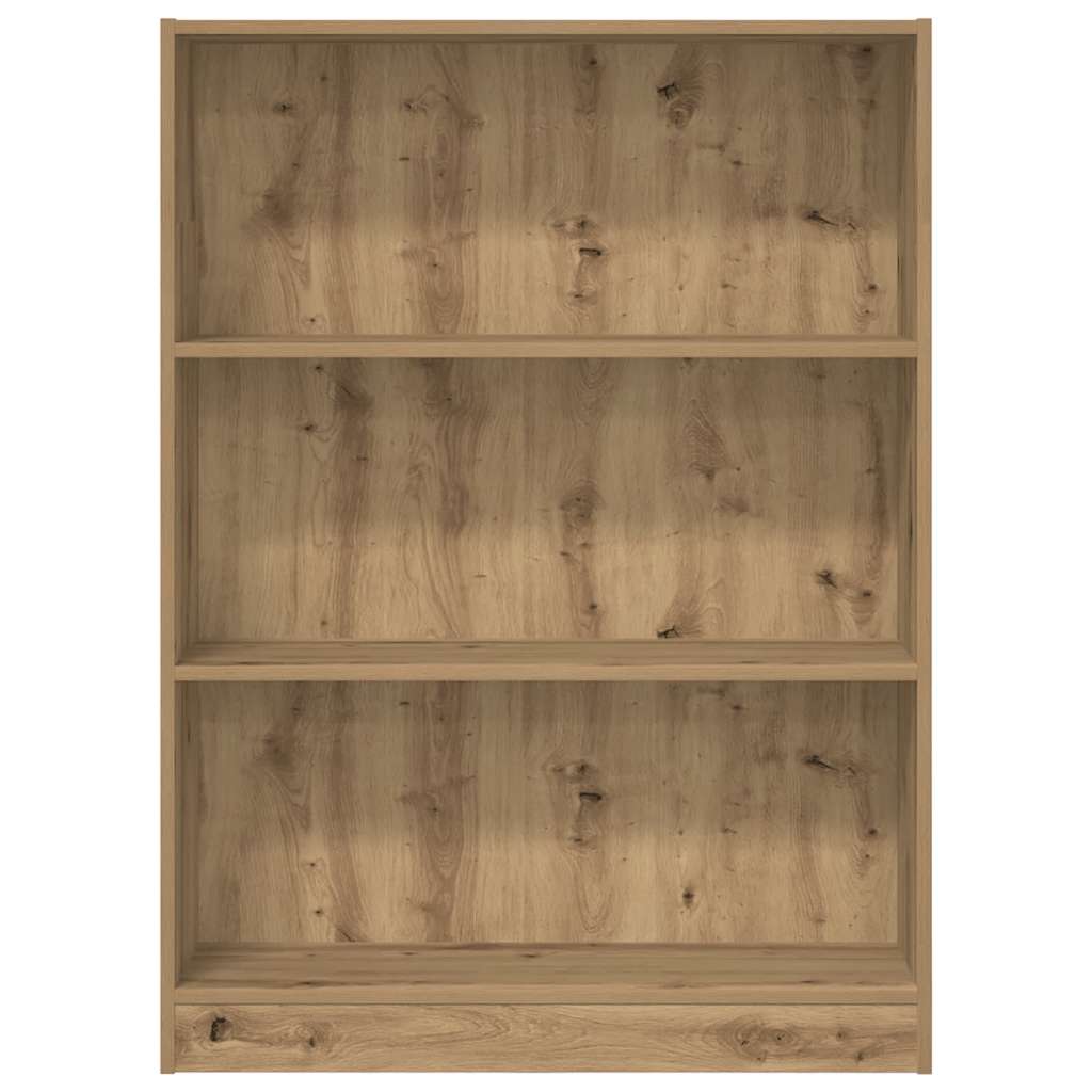 Bookcase Artisian Oak 80x24x109 cm Engineered Wood